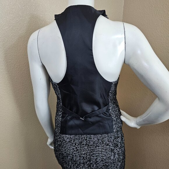 EXPREE DESIGN STUDIO Wool Blend Tweed Boucle Suit Vest Skirt Set~Size 6 - Picture 8 of 16